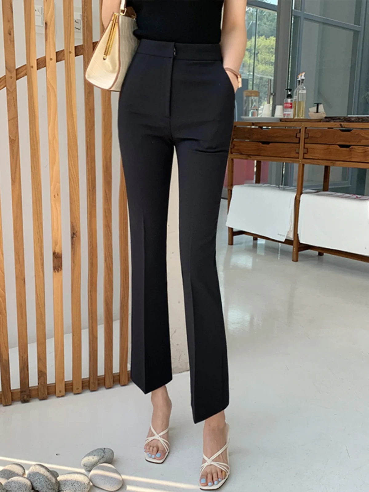 High Waist Flared P…