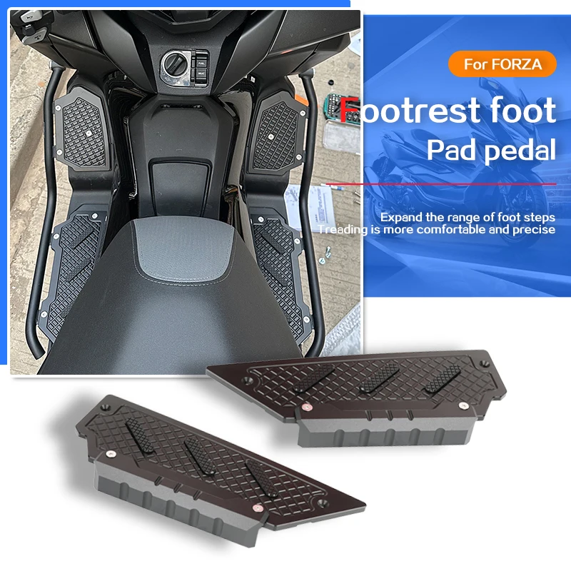 

Motorcycle Forza 350 CNC Footrest Footboard Pedals Steps Foot Pad Plate Foot Pedal Guard For HONDA Forza350 NSS350 NSS Forza350