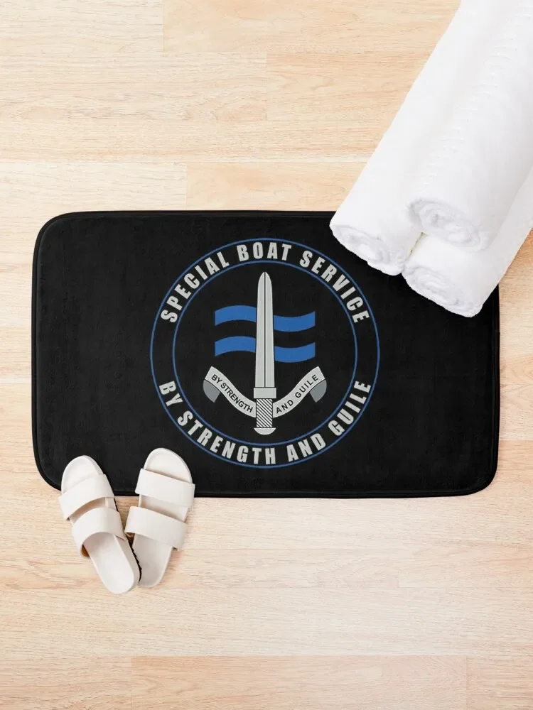 Special Boat Service (SBS) Logo Bath Mat Wc Anti-Slip Carpet Set For Bathroom Mat