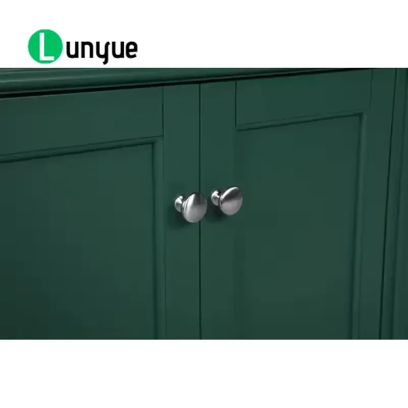 Rectangle Green Wood Single Bathroom Vanity Cabinet Waterproof Sink Multifunctional Small Space Storage Furniture