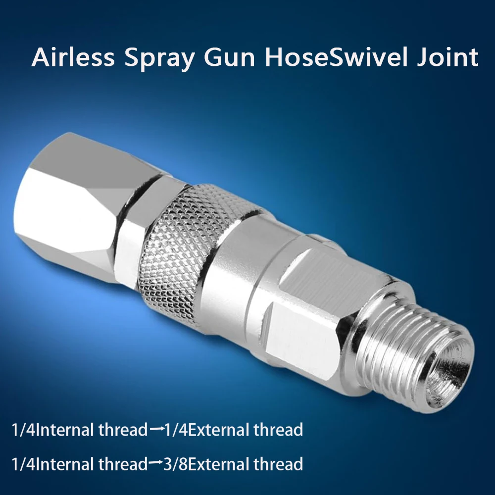 1/4 3/8-Inch  Universal  Airless High Pressure Spray Gun High Quality Hose Swivel Joint for Paint Sprayers  ﻿
