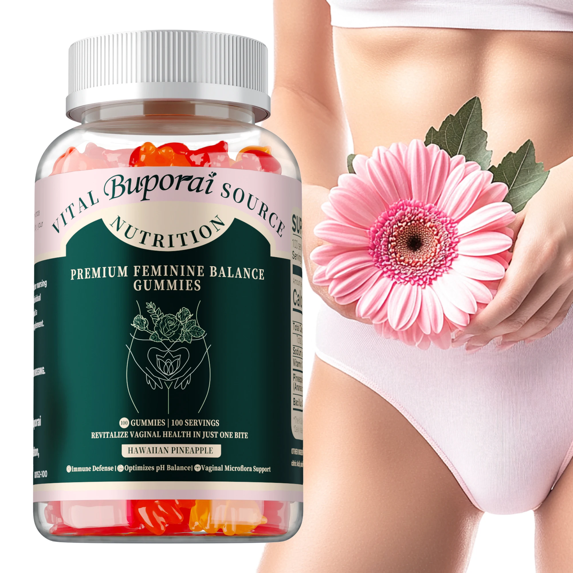 

Premium Feminine Balance Gummies - Healthy Vaginal Flora & Yeast Balance, Protecting Women's Vaginal Health, Enhance Immunity