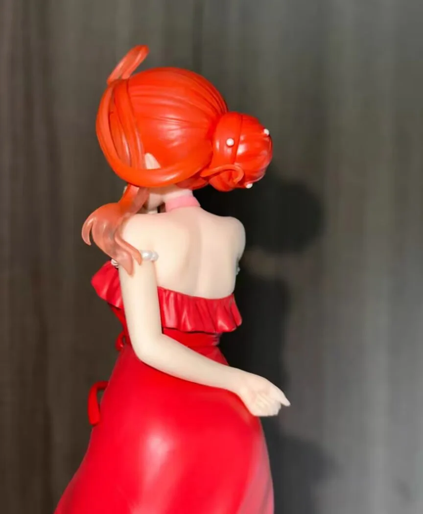 2025 menor preço japonês original anime figura nakano itsuki vestido vermelho figura de ação brinquedos modelo colecionável para meninos
