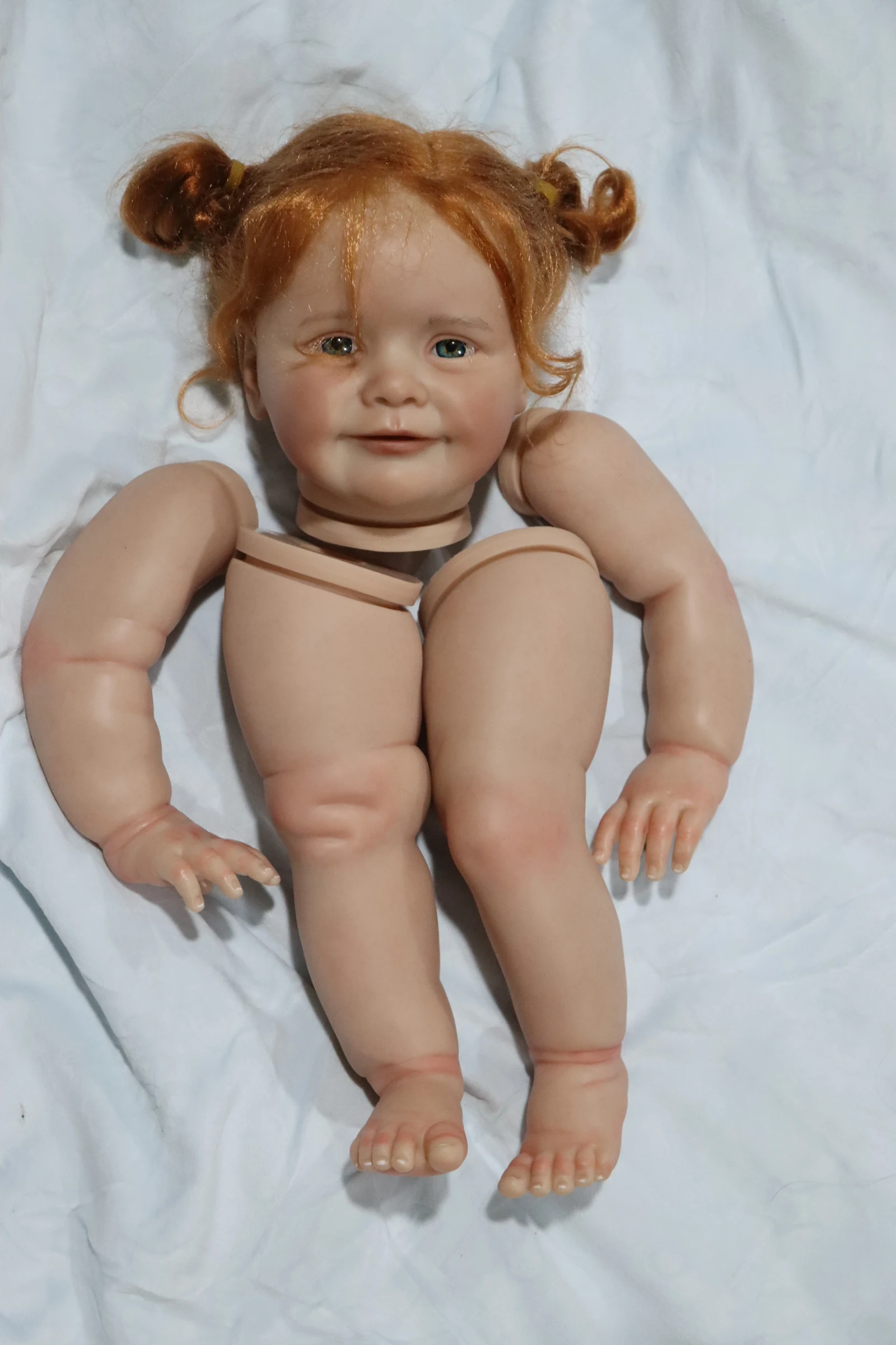 SANDIE Painted Kit By Artist Reborn Baby Doll ZOE 26'' With Hand-Rooted Hair Unassebled Kit  Christmas Gift Dolls For Girl