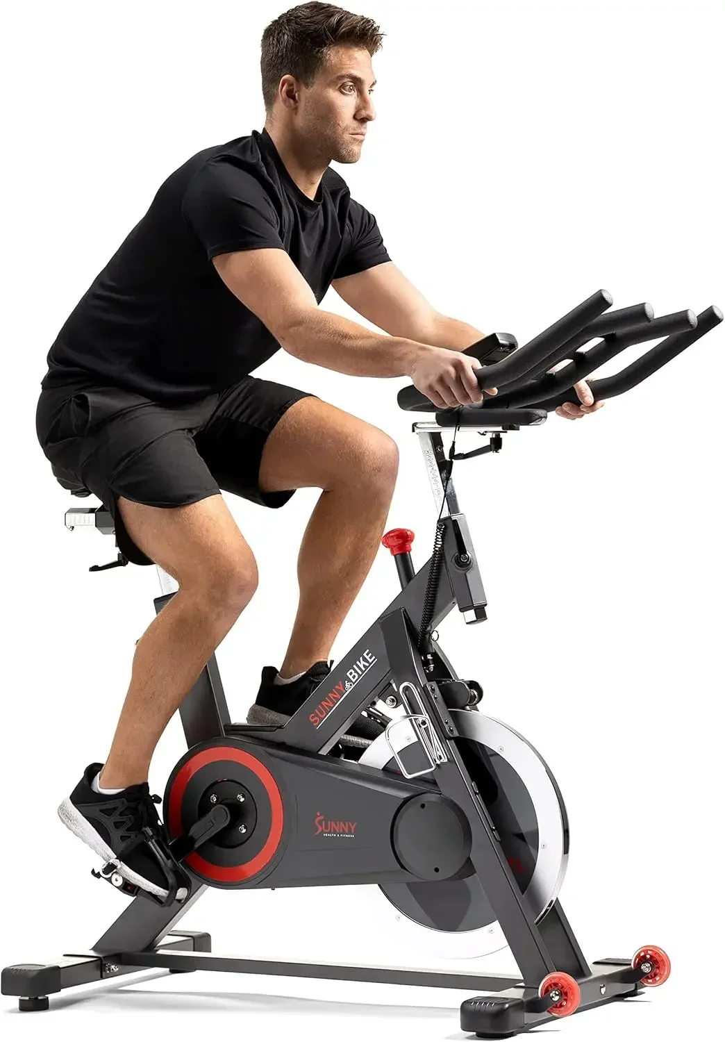 Health & Fitness Magnetic Belt Drive Indoor Cycling Bike With Optional SunnyFit® App Connectivity