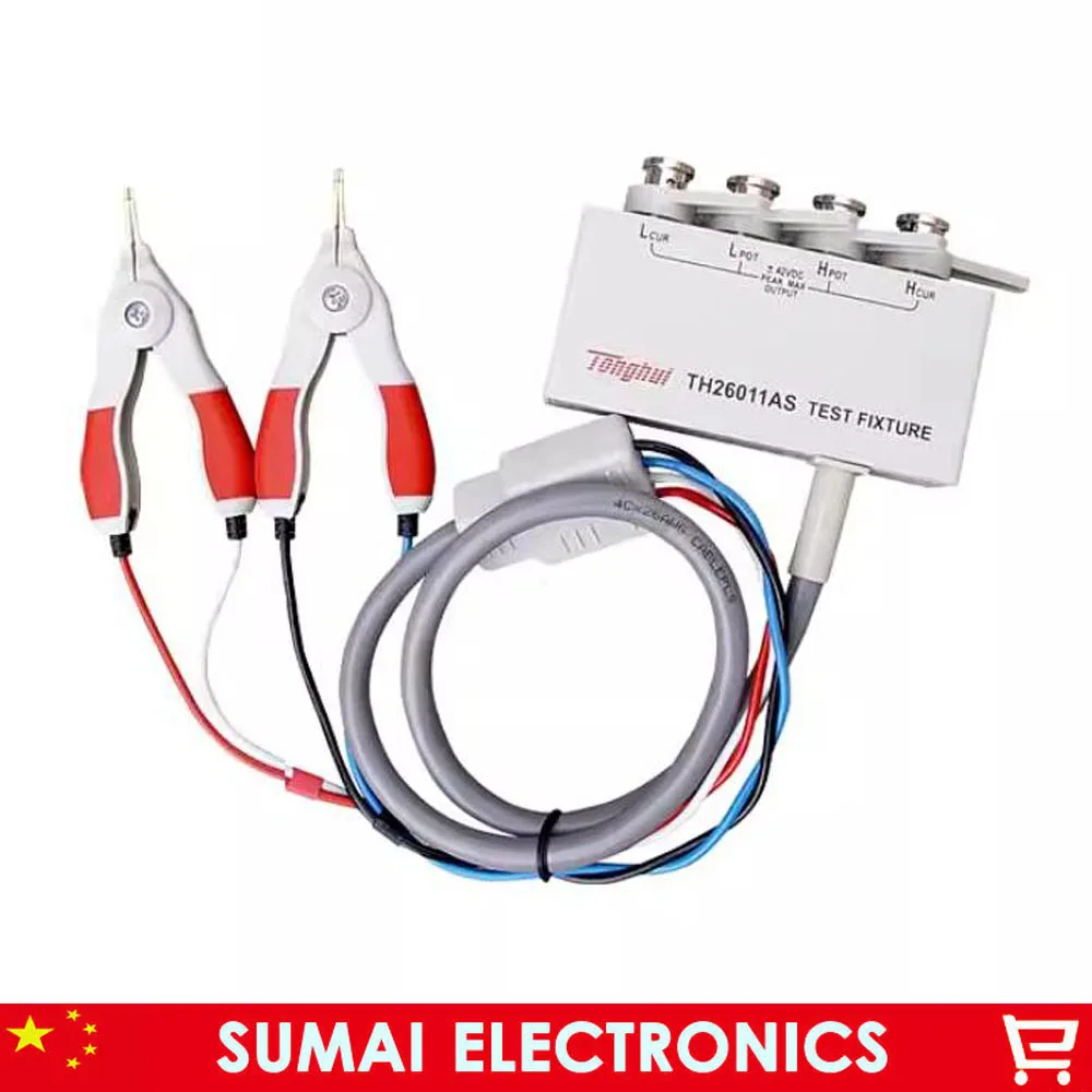 LCR Digital Bridge Four End Test Cable Clip TH26011AS,Kelvin Resistance, Capacitance, And Inductance Testing Line