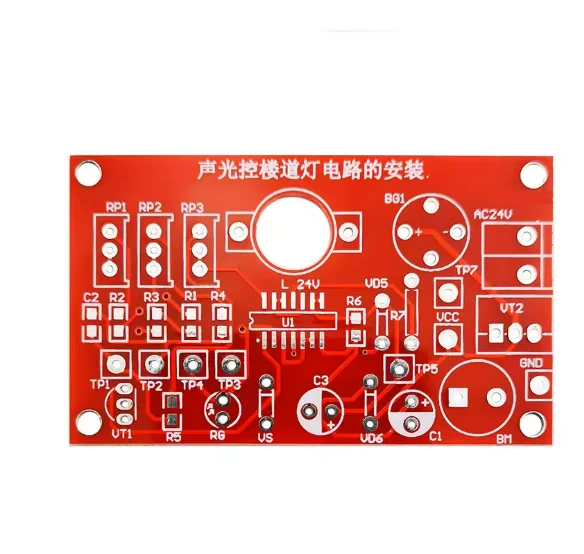 CD4011 Sound and Light Control Delay Corridor Light Circuit Kit Intelligent Energy saving Automatic Control for DIY Parts