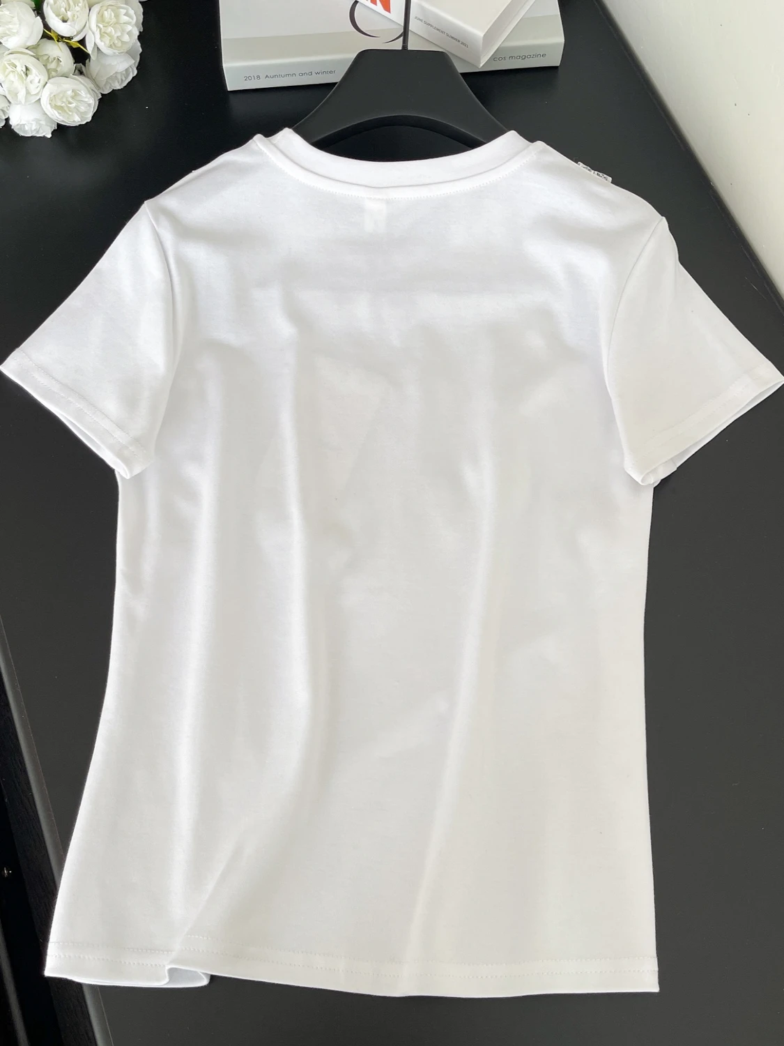 

Summer Lace Splice ort Sve T-irt Women's round Ne Letter Print Casual Korean Sle Creative Pattern Fabric Blouse