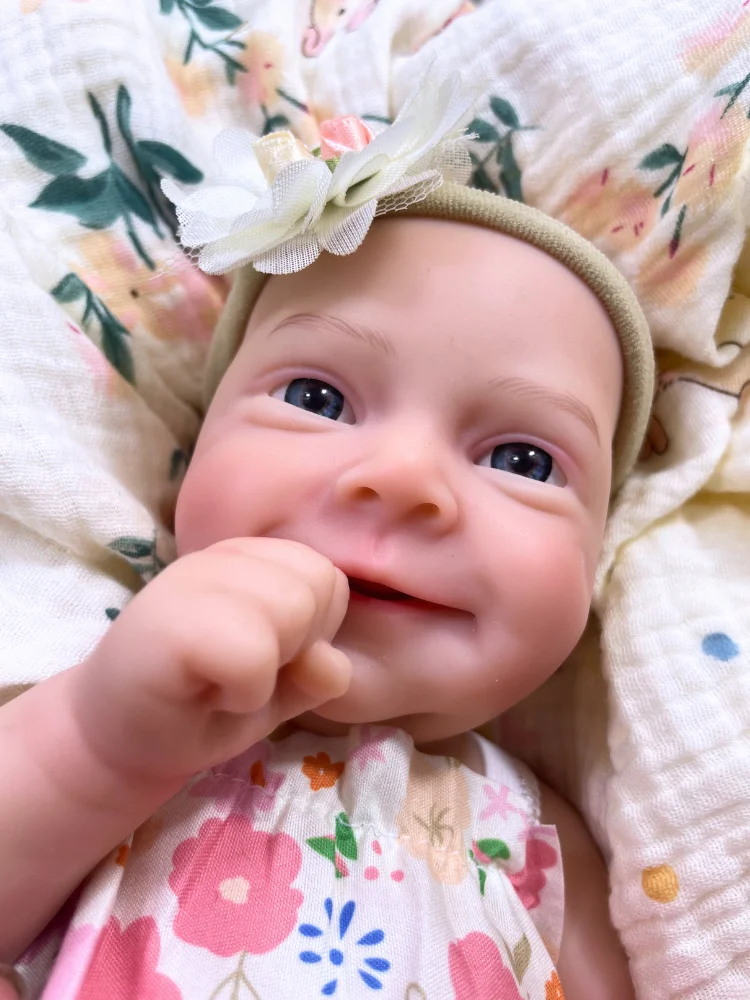 Muñeca bebé Reborn de silicona totalmente lisa de 13 pulgadas, Sebastian, cuerpo lavable, muñeca Adorable de silicona, regalo de cumpleaños y Navidad