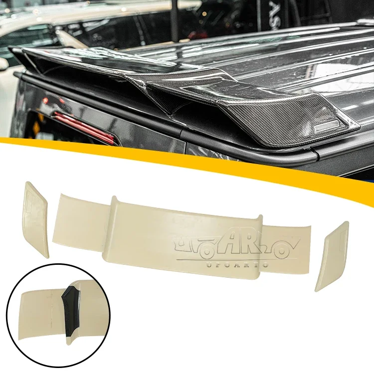 Car Automotive Spoilers ABS Plastic Carbon Fiber Rear Roof Spoiler Wing For Mercedes Benz G-Class W463 W464 2018+