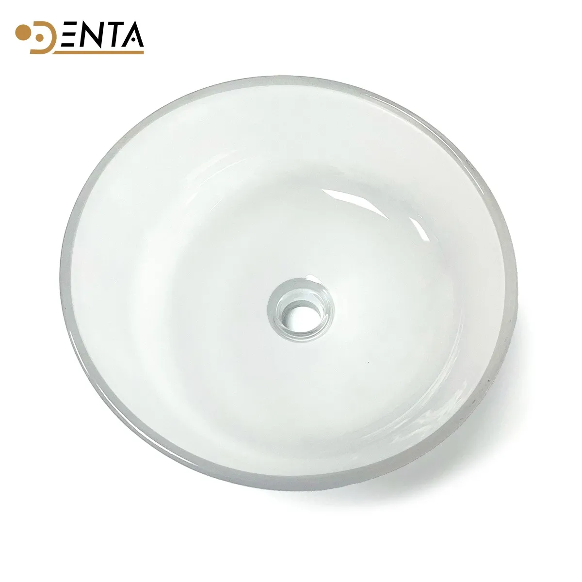 Bacia de cracômetro de vidro fosco chanfrado universal para peça de equipamento de cadeira de unidade dentária