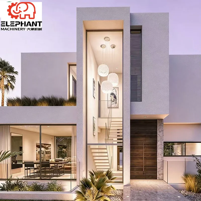 New Design Low Cost Hi Tech Material Villa House Furniture Prefabricated Metal Steel House a Frame for Living Home