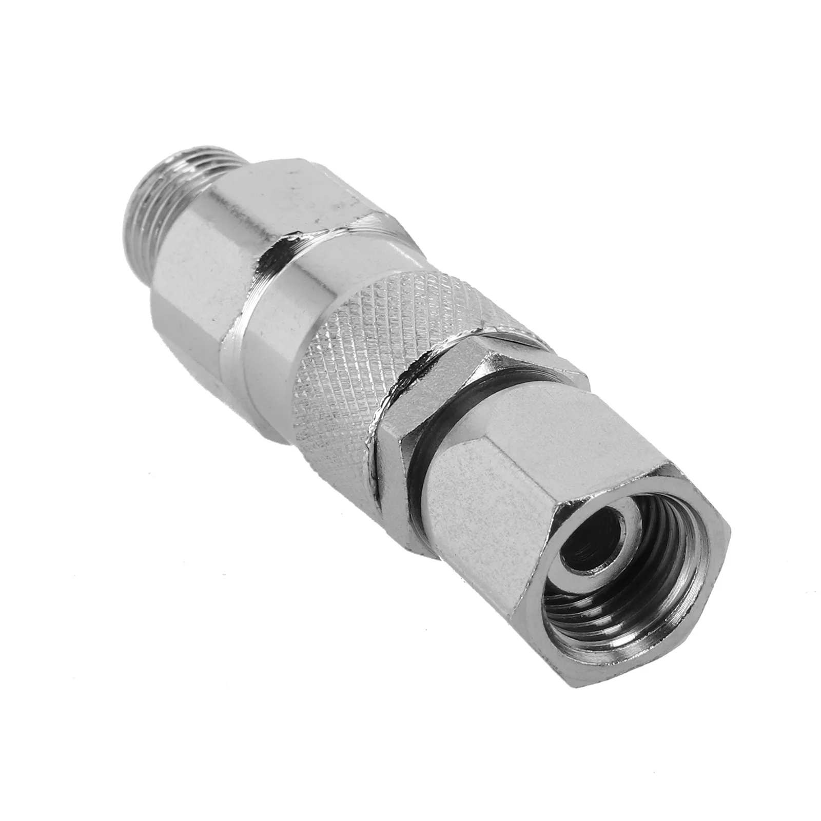 

Hose Joint Connector Airless Sprayer Hose Swivel Airless Paint Hose Connector Metal Material Silver Color 360 Degrees Rotation