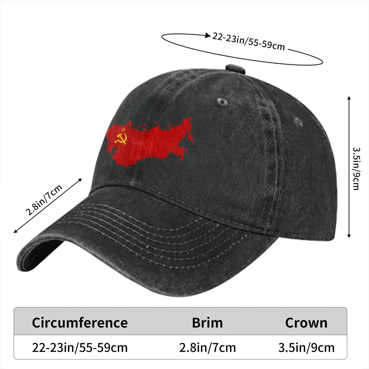 Flag of Soviet Union Baseball Caps Peaked Cap Russian USSR CCCP Sun Shade Hats for Men