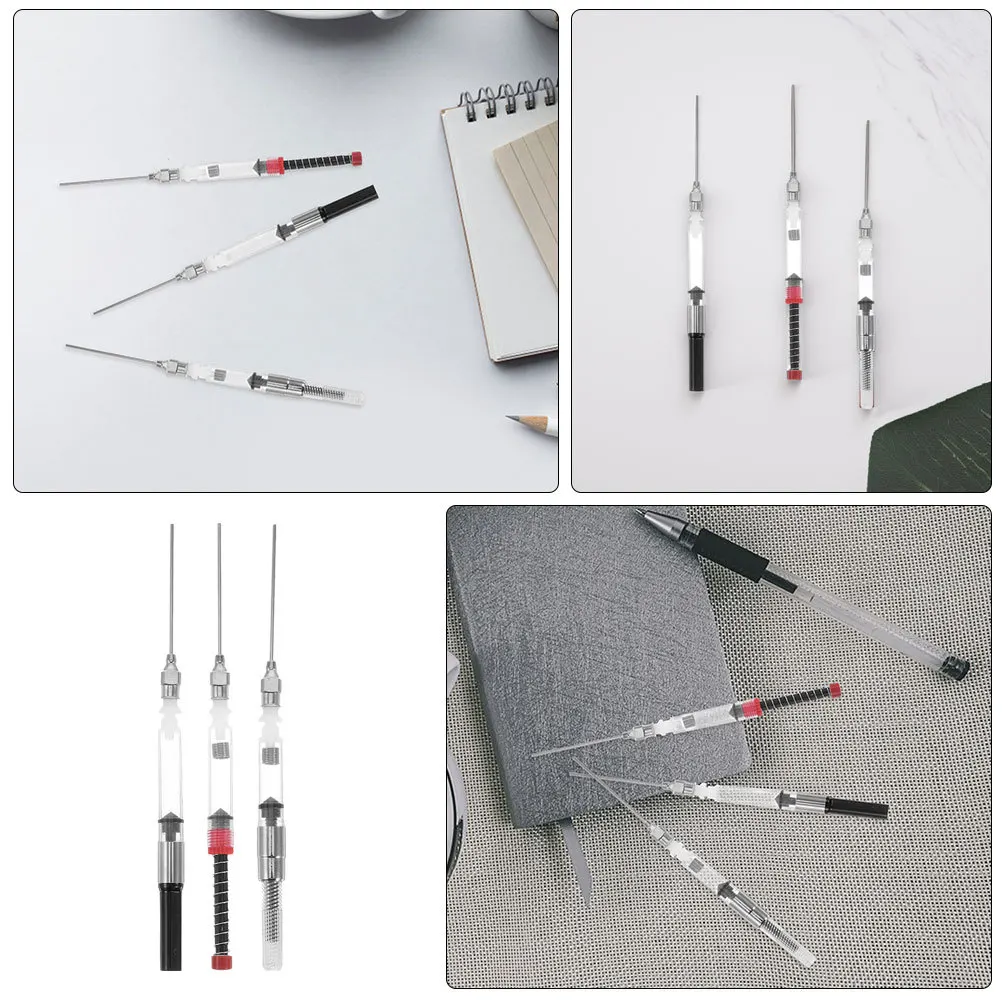 

9 шт., заправка чернил для перьевой ручки, стальное перо, эффективное поглощение для офиса, учебы, рисования, портативные многоразовые ручки, аксессуар, инструмент