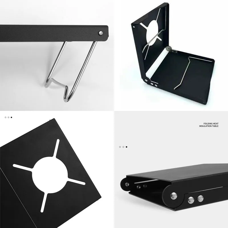 طاولة تخييم محمولة قابلة للطي في الهواء الطلق، طاولة ألومنيوم مقاومة للصدأ، عزل حراري، موقد غاز عنكبوت Soto 310، 330، Cb-JCB، P7W1 #4