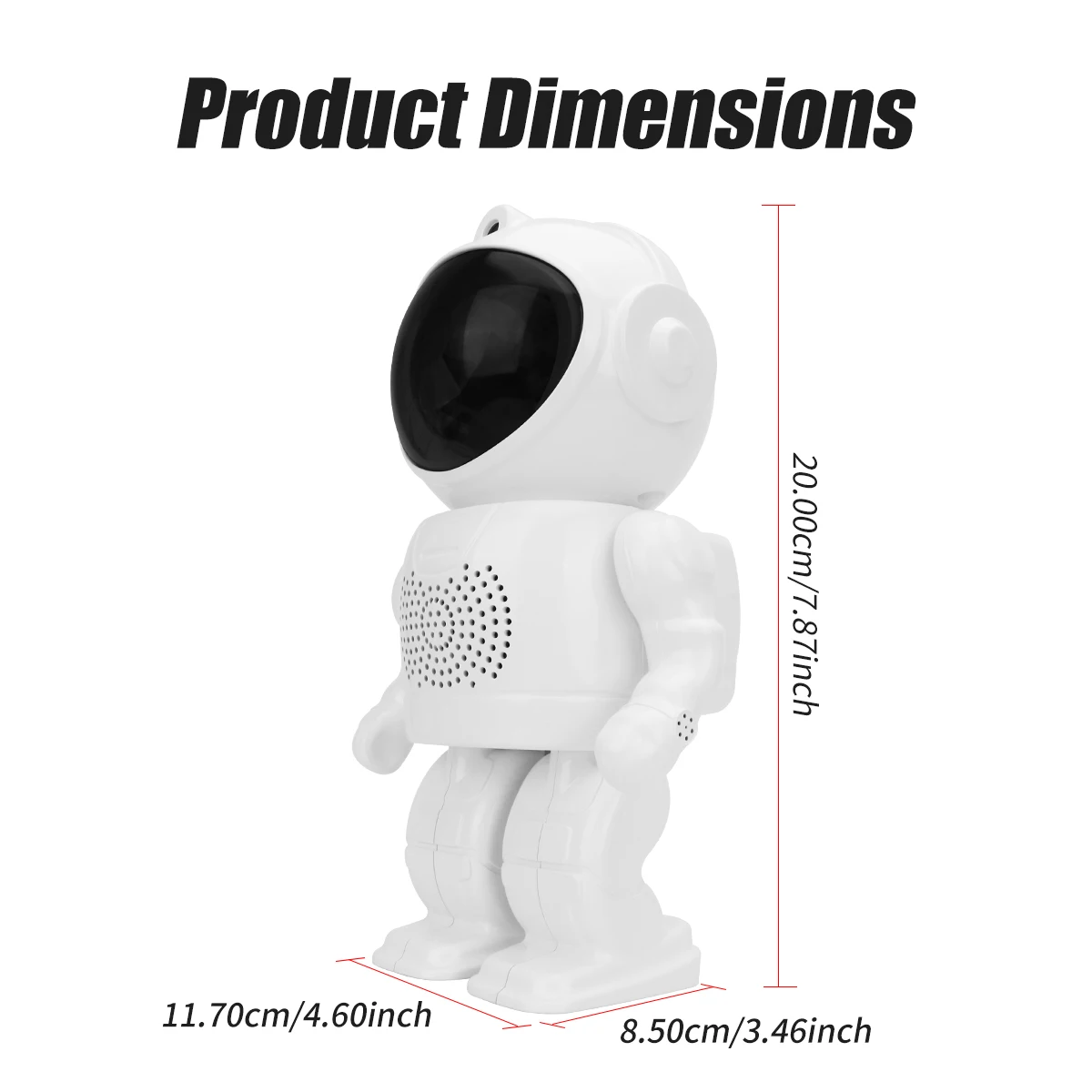 1pcs USB 5V Colorful LED Night Light Galaxy Projector Astronaut Starry Sky Projector Auto Interior Atmosphere Decorative Light