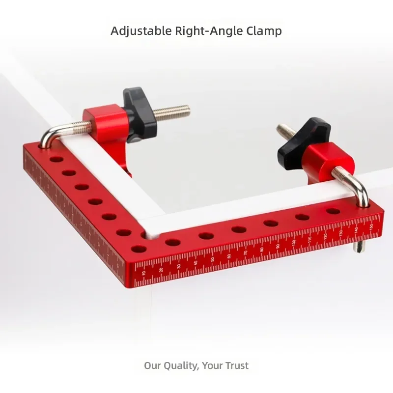 Woodworking Square Ruler 90 Degree Positioning Block Aluminum Alloy Right Angle Fixture Imperial Height Gauge Woodworking