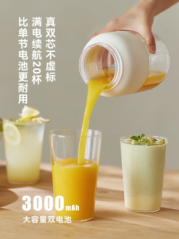 USB/110V/220V olayks Blender Jus Portabel Kapasitas Besar Penghancur Es Smoothie Cup EB