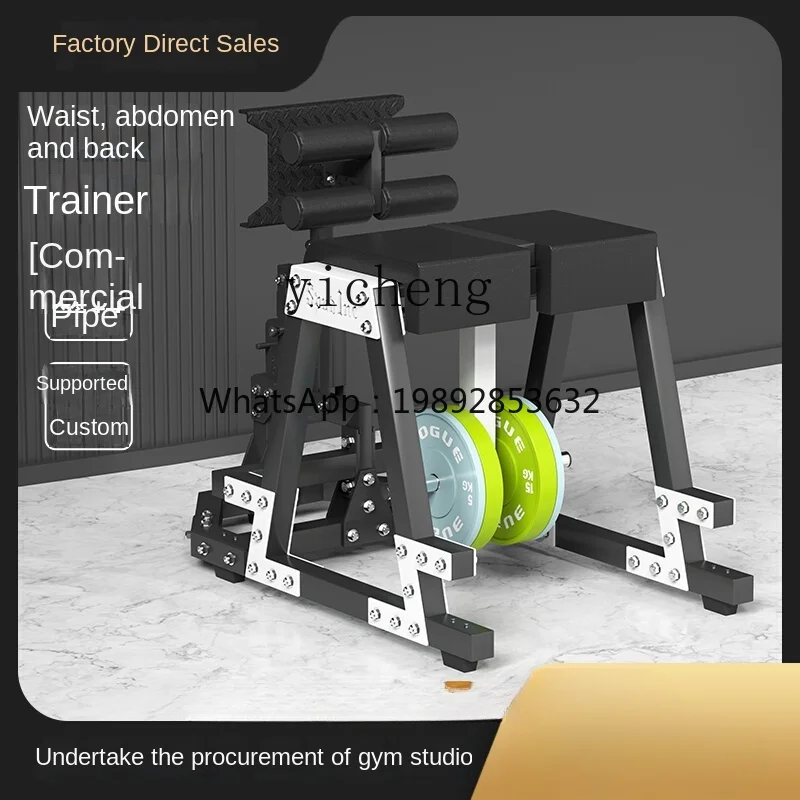 AB  Heavy-Duty Waist and Back Trainer Commercial Roman Chair Reverse Leg Lift Back Hyperextension