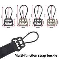 Tactical Gear Wire Loop Loop Sling Swivel Mount Hooks Connection Buckle 1inch 1.25inch With QD Adapter AR15 HK416 Rifle Hunting