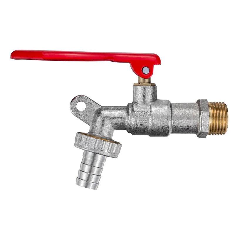 

Новый садовый шланговый кран с замком, сменные инструменты для разъема резервуара для воды, 1/2 дюйма, латунная резьба, водопроводный кран, запираемый кран, 1 шт.