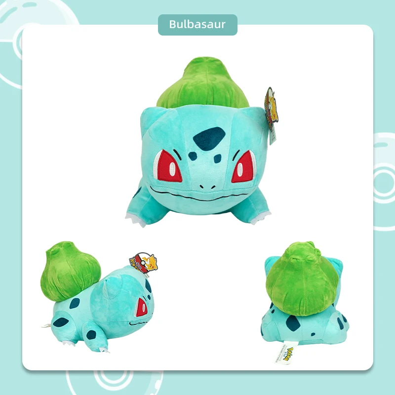 Kawaii Pokemon Bulbasaur Charmander Stuffed Toys Cartoon Cute Plush Dolls Throw Pillow Birthday Gift  For Kids Friends Boys