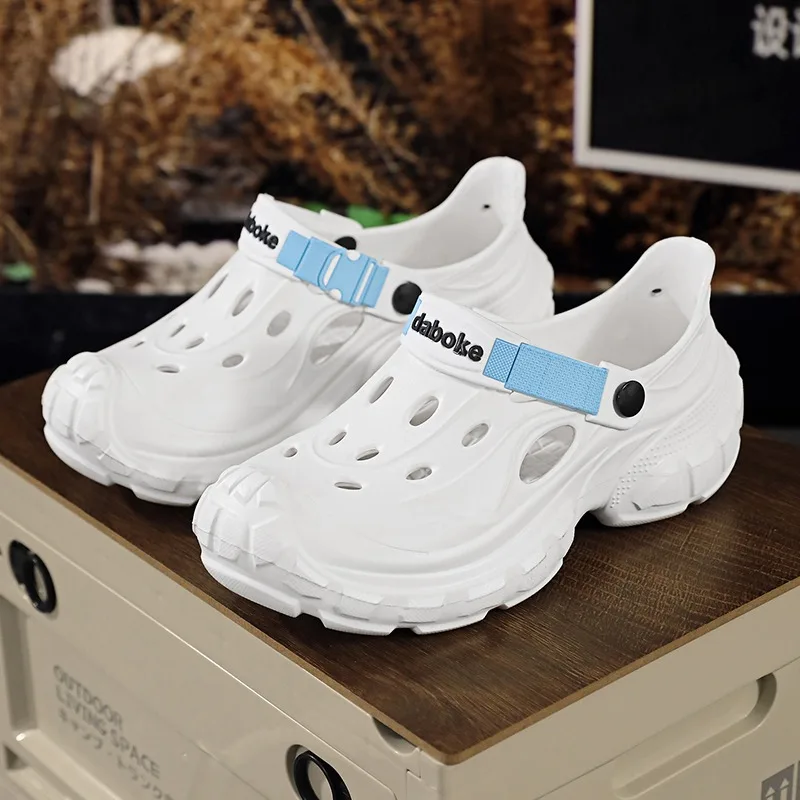 

Men's Summer Clogs for Outdoor Wear, Beach Shoes, Non-Slip, Odor-Resistant, Closed-Toe, Women's Sports Casual Driving Sandals