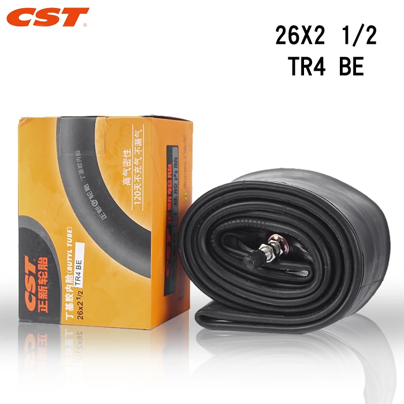 

CST-Electric Bicycle Tire, Inner Tube, Butyl Rubber, Mountain Bike, Off-Road, 26x2, 1/2, TR4, 26in