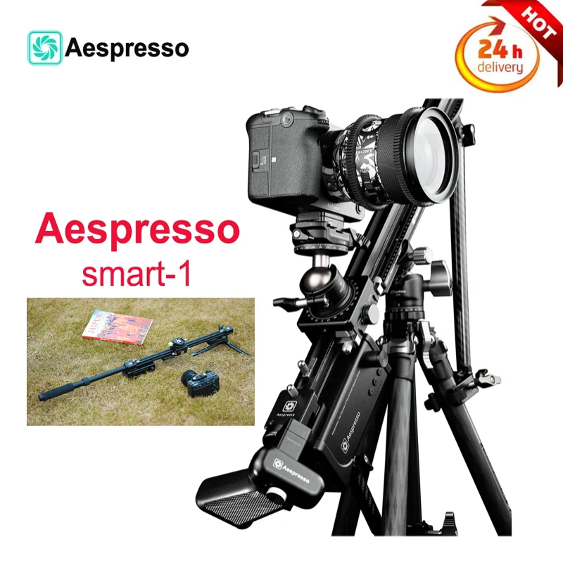 

Aespresso Smart-1 Hand-Held Multifunctional Electric Camera Slider with Adjustable Track Replacement Within 2M for Camera