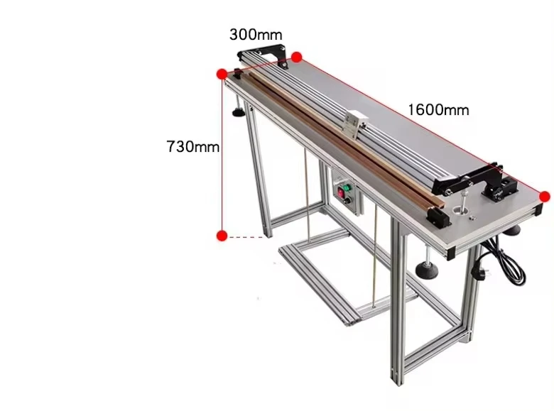 Food Plastic Bags Hot Packaging Sealing Machine Kraft Bubble Envelope Sealing and Cutting Machine 140CM