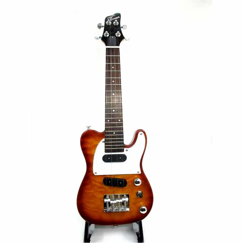 More Color Tele Tenor Electric Ukulele 26 Inch Solid Mini Hawaiian Guitar 4 Steel Strings Ukelele Guitarra Guitarist