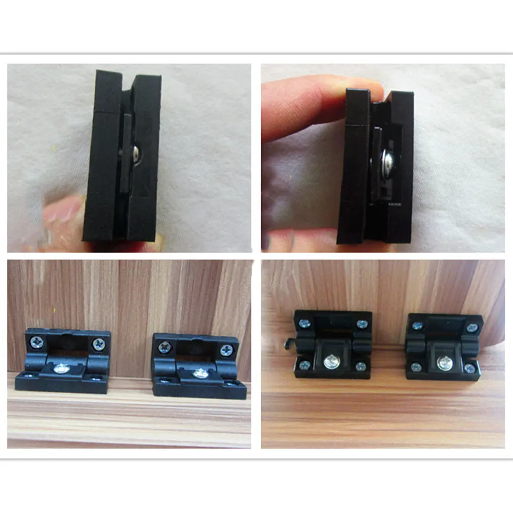 

Position Control Hinge Replacement Plastic Torques Buffer Hinges Security Hardware Cabinet Latch Damping with 4 Holes