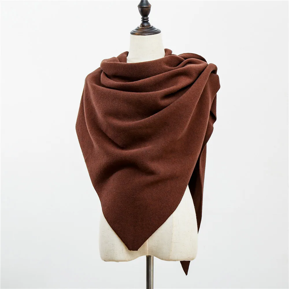 Spring Autumn New Women's Knitted Shawl Cloak Multifunctional Warm Scarf Versatile Scarf Ponchos Capes Cardigan Coffee