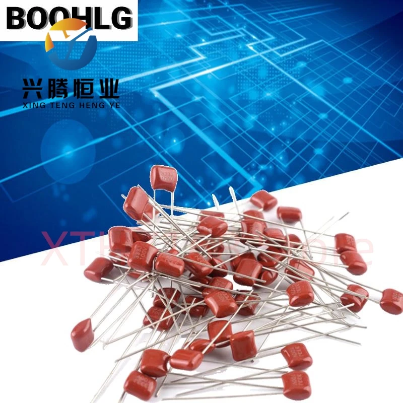 100PCS CBB capacitor 100V 104J 124J 154J 184J 204J 224J 274J 334J 100V 100NF/120NF/150NF/180NF/200NF/220NF/270NF/330NF Pitch 5MM