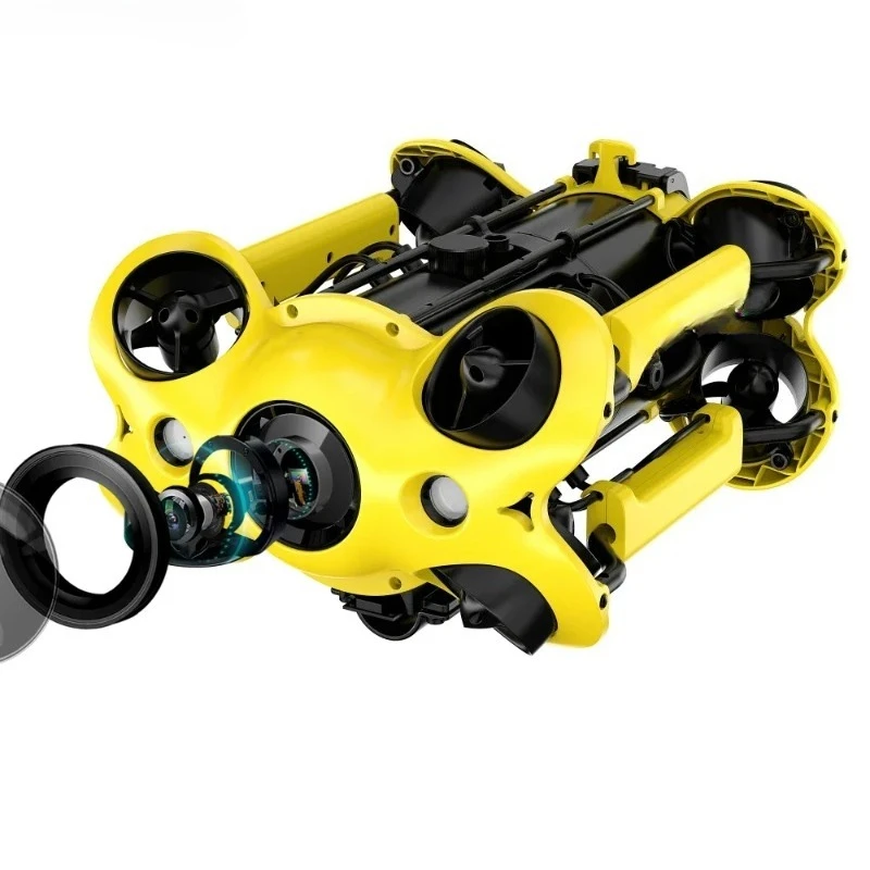 4K تحت الماء مع ذراع آلي Ai Vision 360 حركة متعددة الاتجاهات 100 متر للغوص تحت الماء Rov