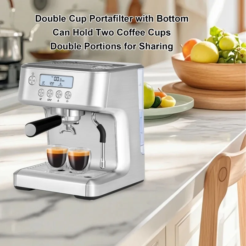 

51mm Coffee Portafilter Universal Fit SUS Stainless Steel 3 Ears Coffee Portafilter For Coffee Machines Black