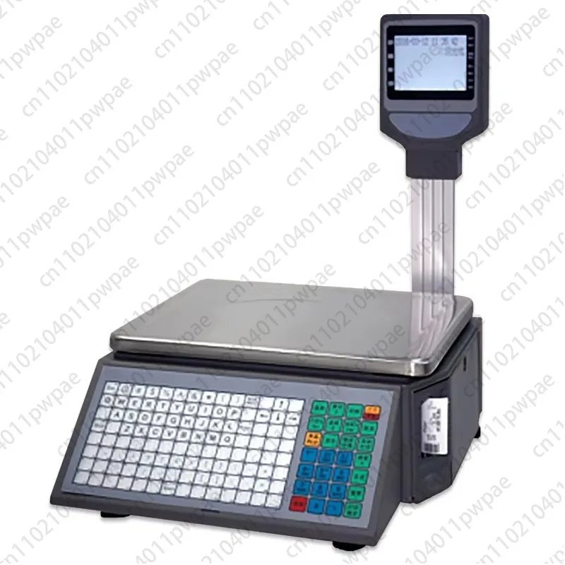 

Supermarket Retail Scale 6kg-30kg Capacity Electronic Digital Weighing Machine Label Printing LCD LED Display 0.1g