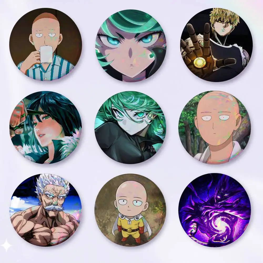 A-O-One P-Punch Man Pins, Cartoon Brooches, Badge Gifts, Clothing, Backpacks, Stationery, Accessories