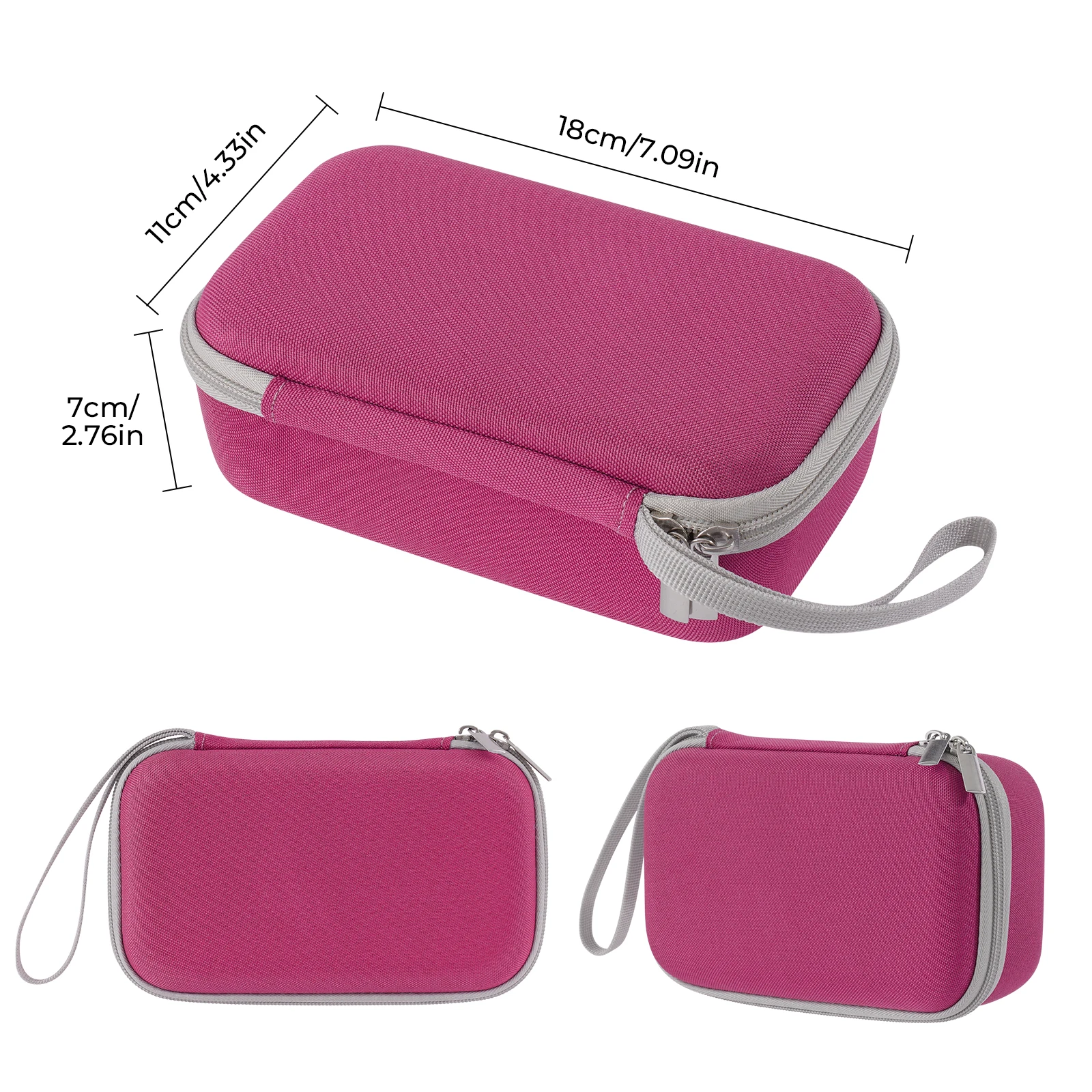 Estojo Rígido de EVA à Prova de Choque para Câmera Infantil de Impressão Instantânea, Bolsa Portátil de Viagem para Câmera e Papel Fotográfico, Organi