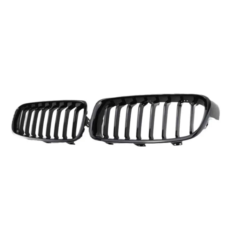 Suitable for 12-19 BMW 3 Series F30/F35 single-bar bright , matte black, and three-color carbon pattern modified front gril
