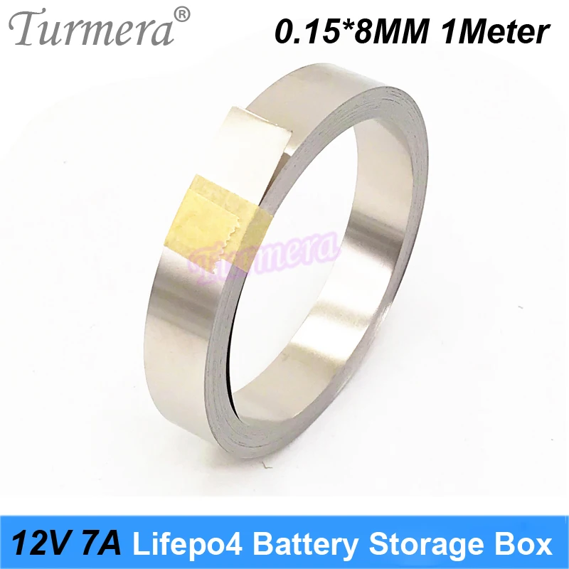 Turmera 12V 32700 Lifepo4 Battery Storage Box 4S 40A Balance BMS Nickel with Holder for Uninterrupted Power Supply and Motor Use