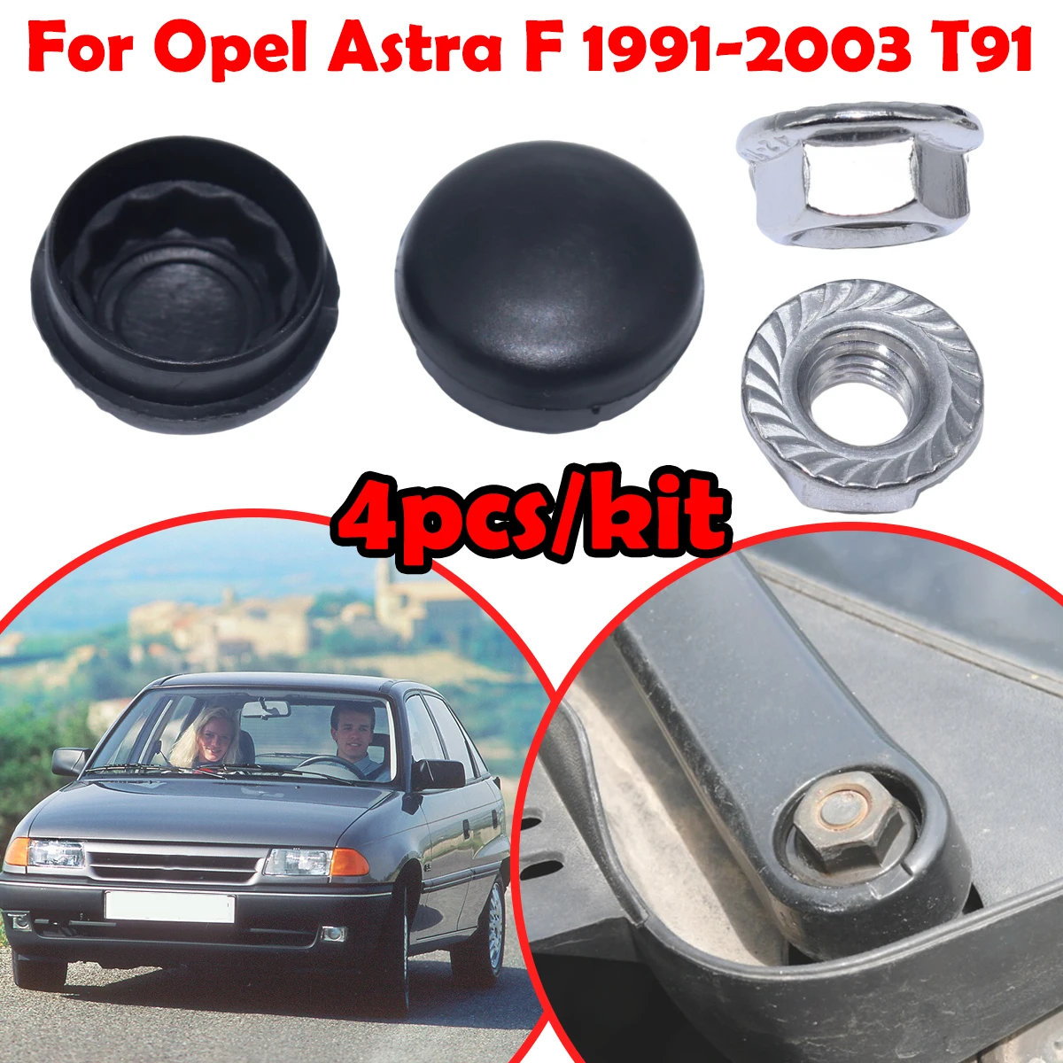 

Car Front Windshield Wiper Arm Nut Screw Cap Bolt Rocker Cover For Opel /Vauxhall /Holden /Chevrolet Astra F 1991 1992- 2003 T91