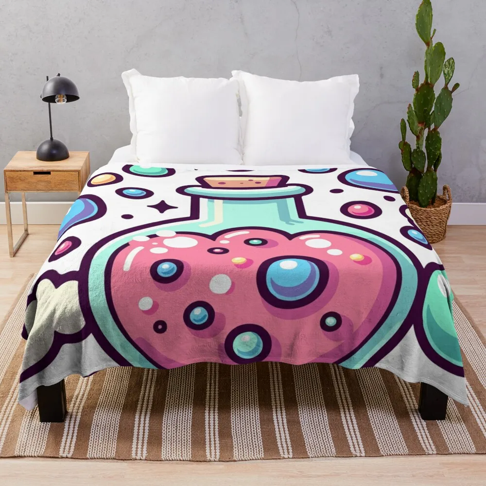 Mystical Potion of Cosmic Curiosities Throw Blanket Sofa For Decorative Sofa Designers Blankets