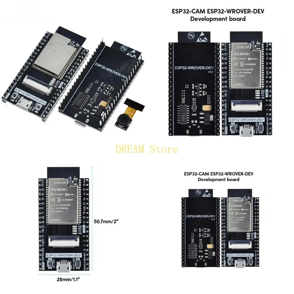 

Create Innovative IoT Devices with ESP32 WROVER DEV Development Board + Camera best sale