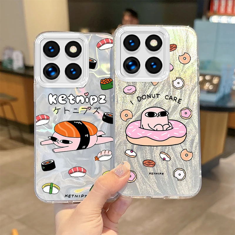 Lovely K-Ketnipz Cartoon Phone Case For Xiaomi 15 Pro Case Poco X6 X3 F6 M6 M4 Pro C75 13T 14T 11X 11 Lite Hard Shockproof Cover