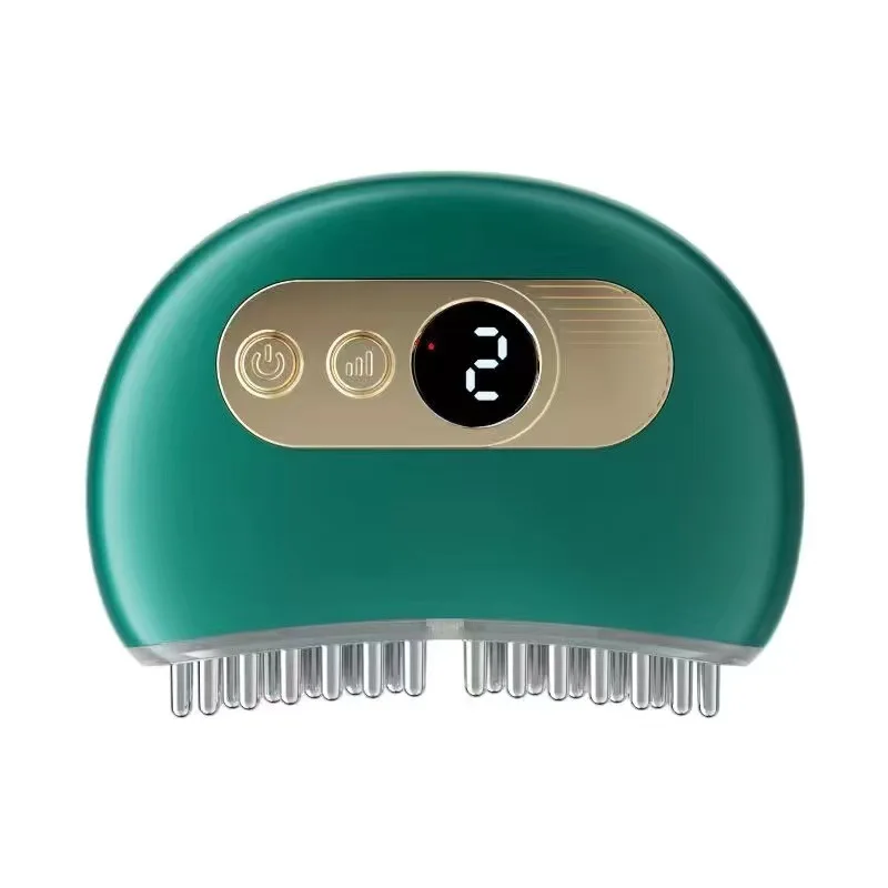 Electric Micro-Current Massage Comb Hair Brush Red Light Meridian Brush