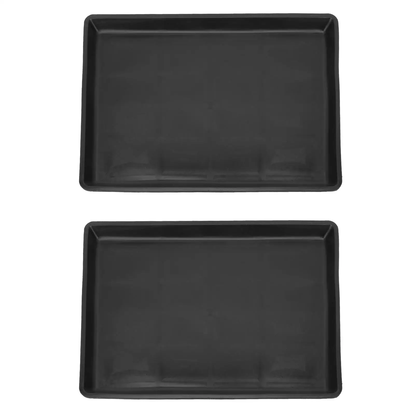 

2Pcs Pet Tray Pet Dog Bedpan Black Poop Pan for Dog Toilet Potty Cage Supplies Storage Outdoor Toys Accessories