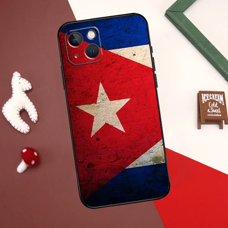 Cuba flag Art Cover For iPhone 16 12 11 13 14 15 Pro Max 12 Mini Plus X XR XS Max Phone Case