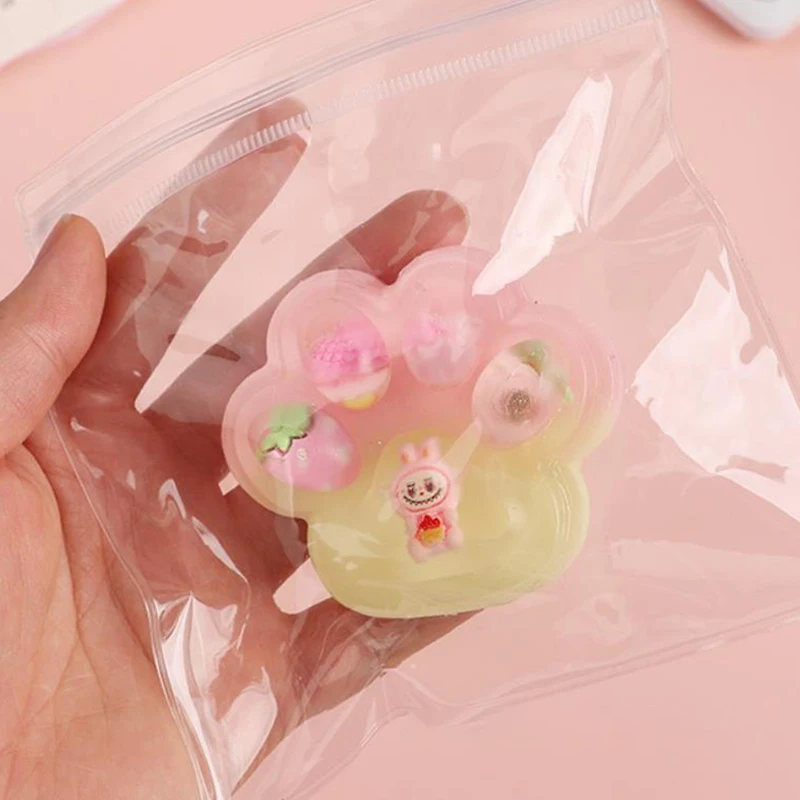 Cute Cat Paw Squeeze Pinch Toy Soft Slow Rebound Stretch Decompression Toys Children Adults Gift